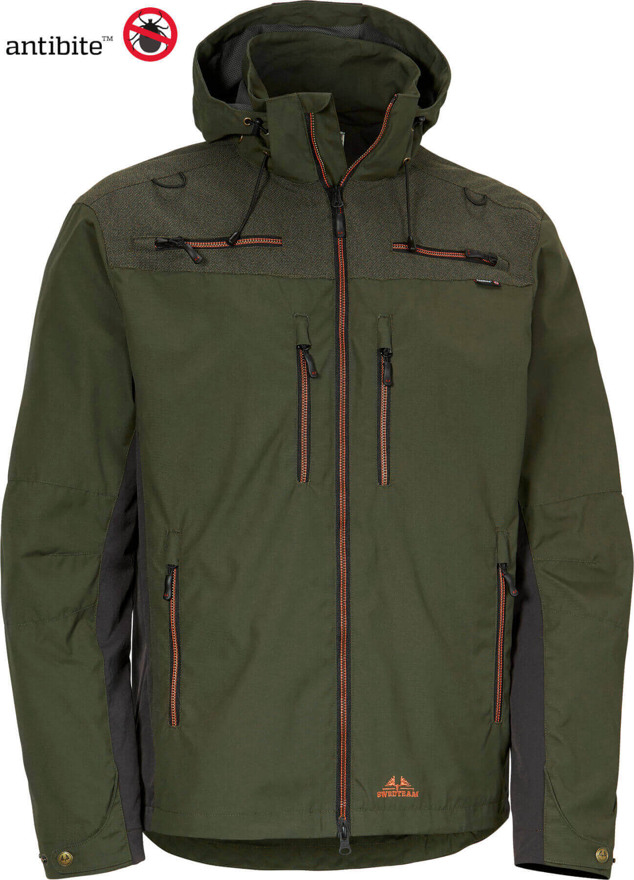 Outdoorjacke Lynx oliv mit Antibite Zeckenschutz