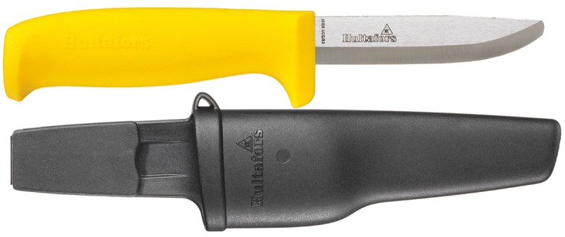 Preiswertes Aufbruchmesser von Hultafors mit stumpfer Spitze und gelbem Griff