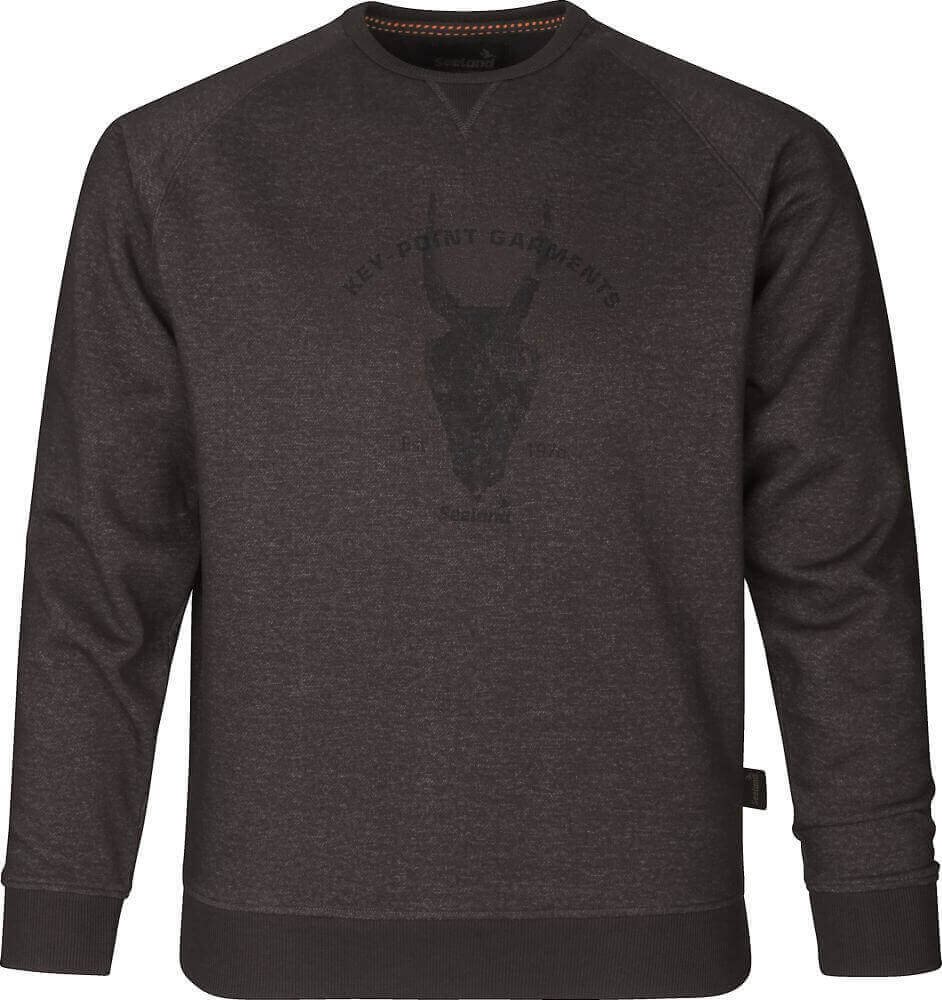 Sweatshirt Key-Point After Dark melange mit Motiv von Seeland