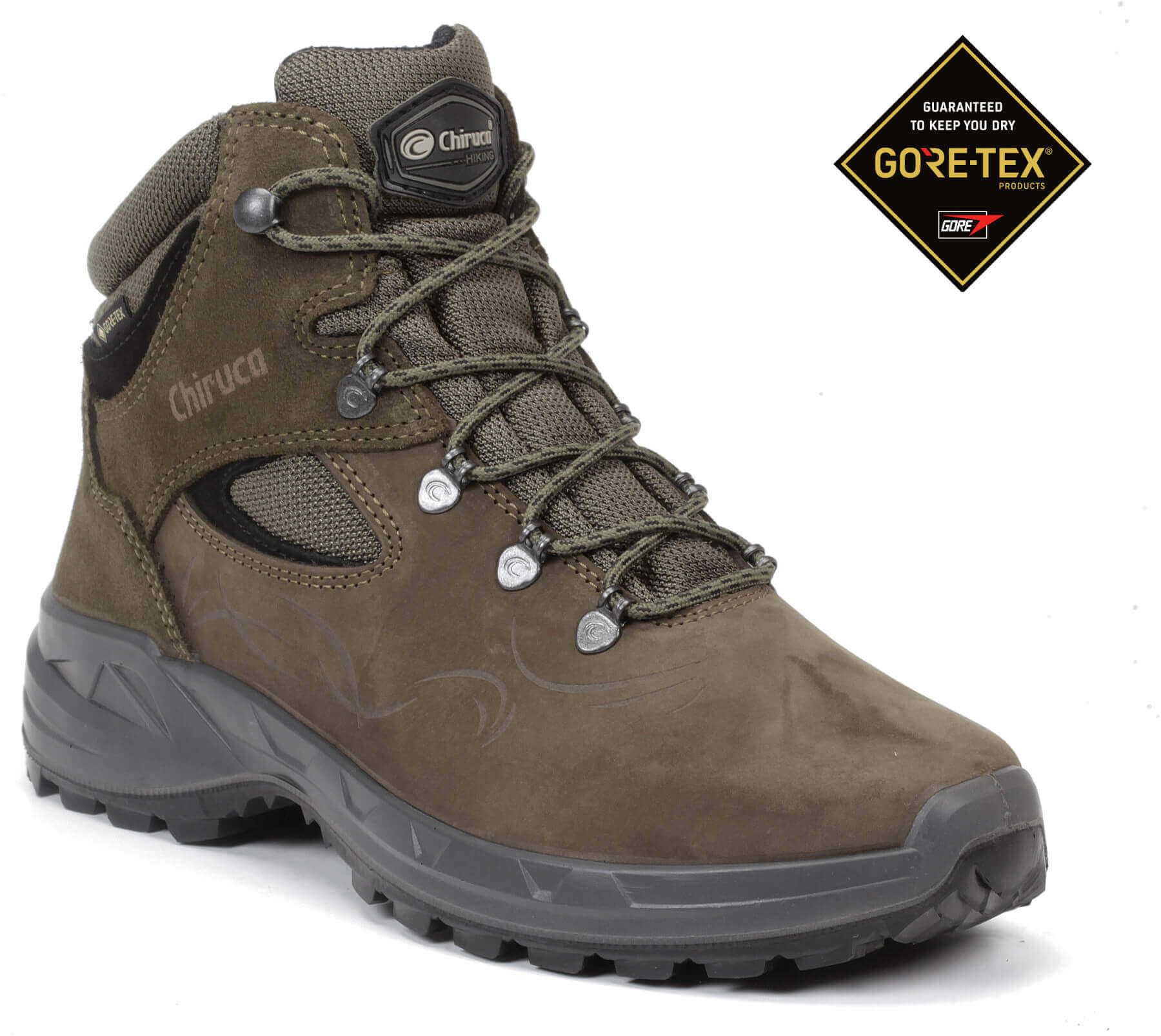 brauner Damenstiefel mit Gore-Tex aus Spanien