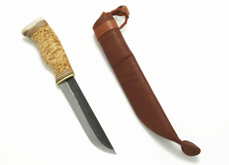 Handgeschmiedete Machete Leukko mit Carbonklinge von WoodJewel
