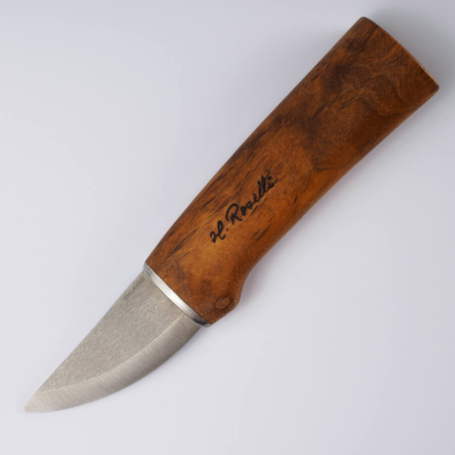 Handgefertiges Jagdmesser Großvater R220 aus UHC Carbonstahl von Heimo Roselli aus Finnland