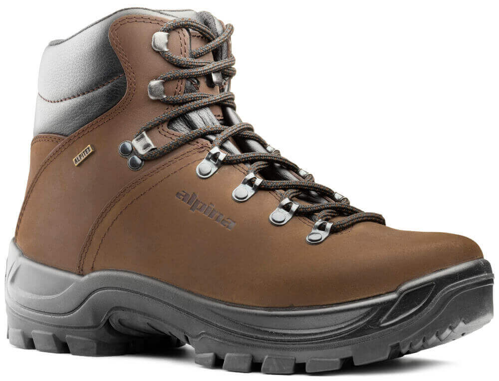 Jagdstiefel Tundra waserdicht braun zum wandern, angeln oder Hundesport von Alpina