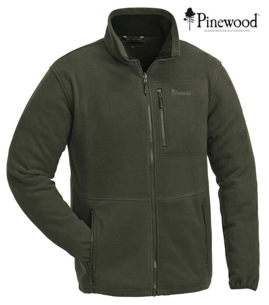 Kinderjacke Fleece Finnveden Kids oliv von Pinewood