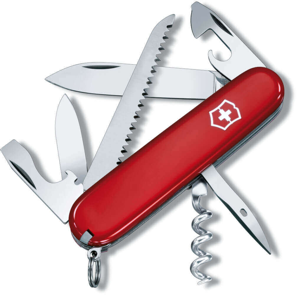 Outdoormesser Camper rot mit 13 Funktionen von Victorinox