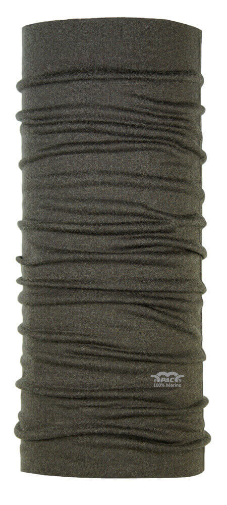 Multifunktionsschal seal brown aus reiner Merinowolle von P.A.C