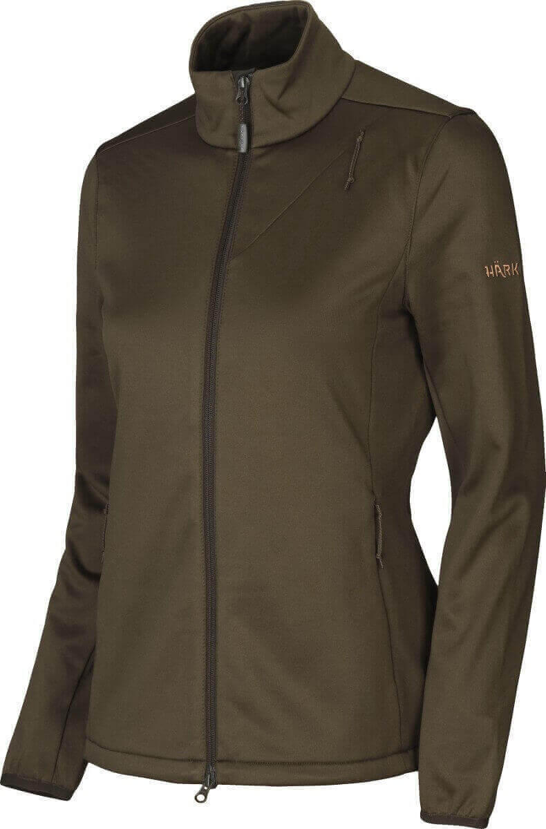 Fleecejacke Njord willow green sehr elastisch für Damen von Härkila 